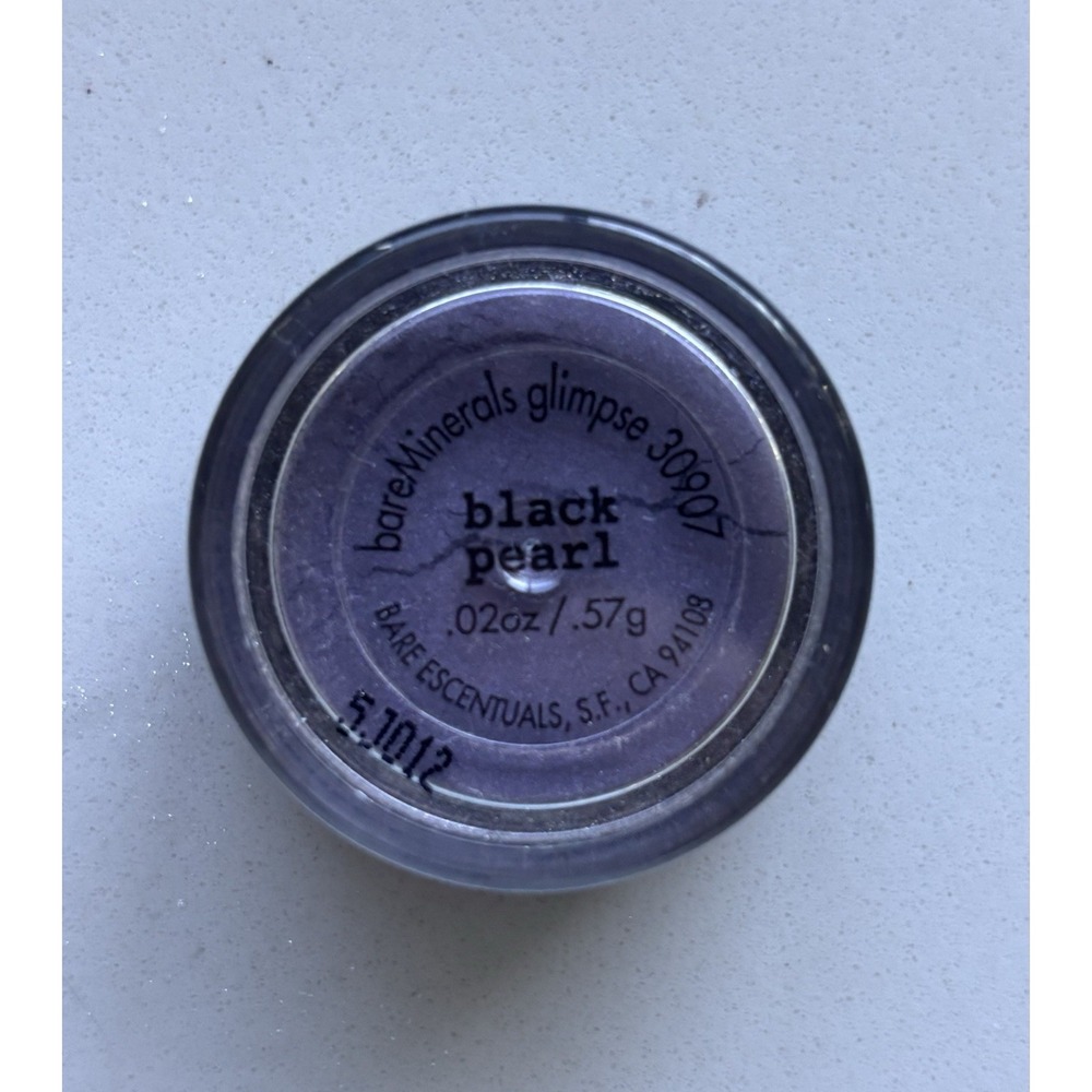 BareMinerals Glimpse Black Pearl Eyeshadow 0.02oz Purple Black Shimmer 30907